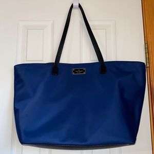 Kate Spade navy shoulder bag or tote. Large zipped inside with multiple …